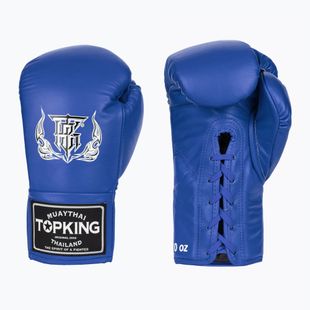 Top King Boxing Gloves Competition blue