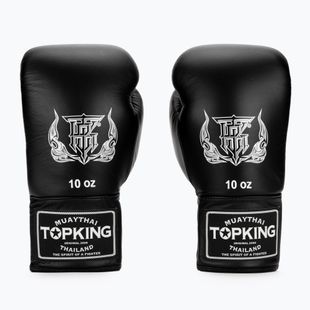Top King Muay Thai Pro black boxing gloves