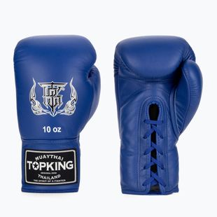 Top King Muay Thai Pro boxing gloves blue
