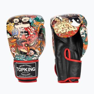Top King Boxing Culture black/red boxing gloves TKBGCT-2C2