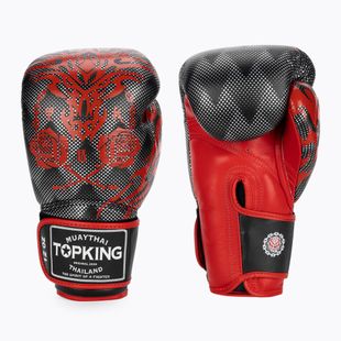 Top King Boxing Dragon red/black boxing gloves