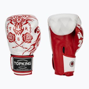 Top King Boxing Dragon red/white boxing gloves