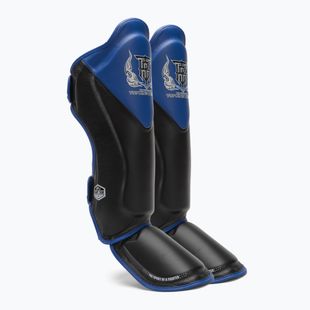 Top King Shin Guards tibia and foot protectors Blend black/blue