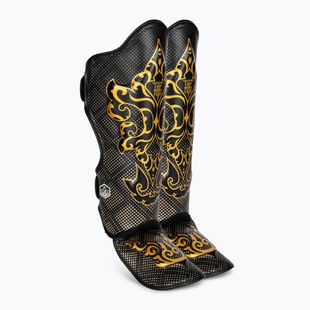 Top King Kanok black tibia and foot protectors