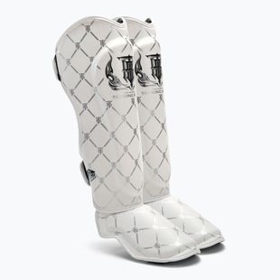 Top King Chain white/silver tibia and foot protectors