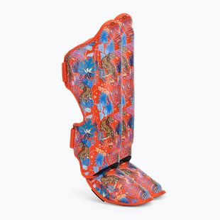 Top King Wild Tiger tibia and foot protectors orange