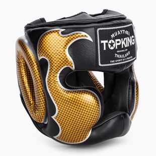 Top King Empower black/gold boxing helmet