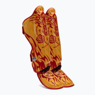 Top King Dragon yellow tibia and foot protectors