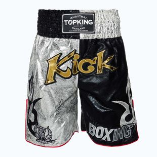 Top King Kickboxing training shorts black/white