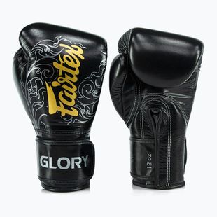 Fairtex Glory Kickboxing Competition Training Boxing Gloves black/silver