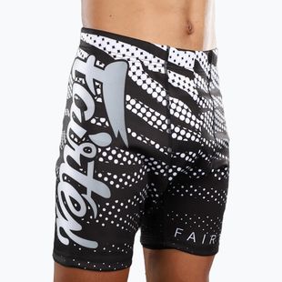 Fairtex Vale Tudo CP10 black/white training shorts