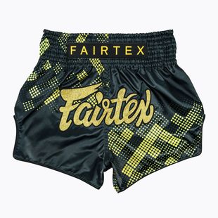 Fairtex Muay Thai S1931 Heart of Gold black/gold training shorts
