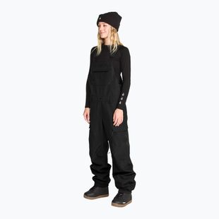 Women's snowboard trousers Volcom Crestron 3D Stretch Bib Overall black