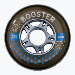 K2 Booster 72mm/80A W/ ILQ 5 black rollerblade wheels 30F3005/11/UNI
