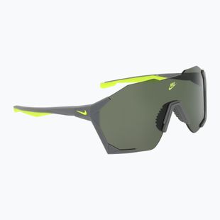Sunglasses Nike Charged Shield matte smoke grey/green