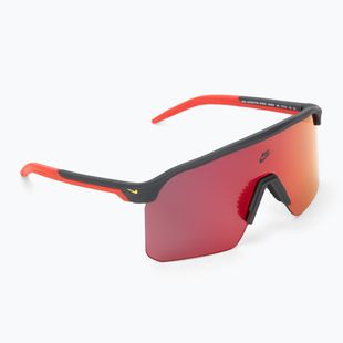 Nike Expedition Shield matte dark smoke grey/red mirror sunglasses