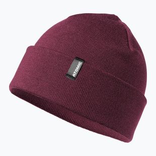 Atomic Alps Rolled Cuff Beanie maroon