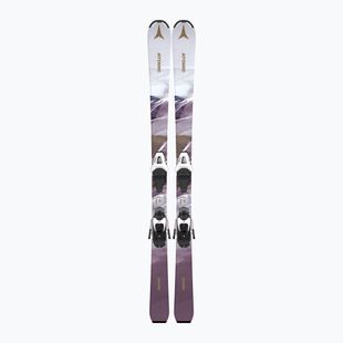 Children's downhill skis Atomic Maven Girl JTM + bindings C5 GW white/laven