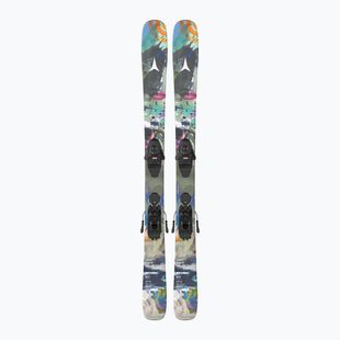 Kids’ downhill skis with bindings Atomic Bent Jr 140-150 + L6 GW multicolor