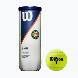 Wilson Roland Garros All Ct tennis balls 3 pcs yellow WRT126400