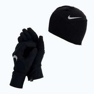 Nike Essential Running women's cap + gloves set black N1000595-082