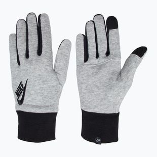 Men's Nike Club Fleece 2.0 grey heather/black/black running gloves