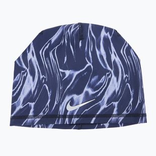 Nike Dri-Fit Peak Uncuffed Beanie Printed blue void/silver