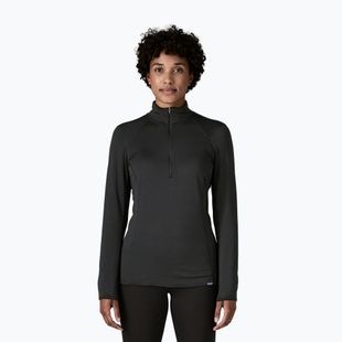 Women's sweatshirt Patagonia Cap Termal Weight Zip Neck black