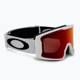 Oakley Line Miner matte white/prizm snow torch iridium ski goggles OO7093-09