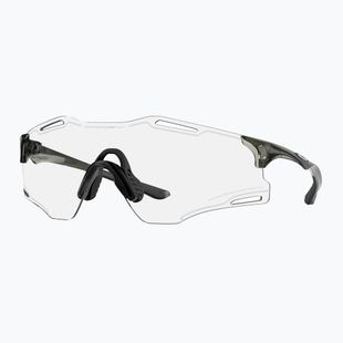 Oakley Cybr Zero trans grey smoke/clear to black irid photochromic sunglasses