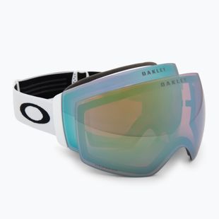 Ski goggles Oakley Flight Deck Pro M matte white/prizm sapphire/prizm sage go
