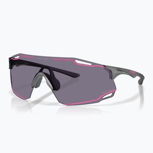Sunglasses Oakley Cybr Dyno matte grey smoke/prizm grey with pink ink