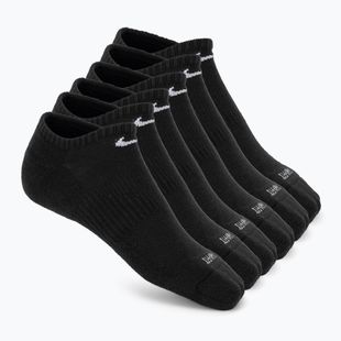 Men's socks Nike Everyday Plus Cushioned No Show 6 pairs black/white