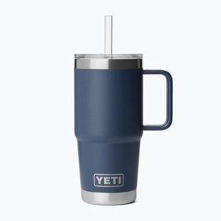 Thermal mug YETI Rambler Straw 739 ml navy