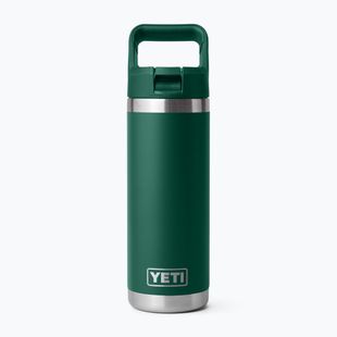 Thermal bottle YETI Rambler C Straw 532 ml black forest green