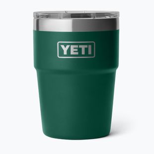 Thermos bottle YETI Rambler Stackable 473 ml black forest green