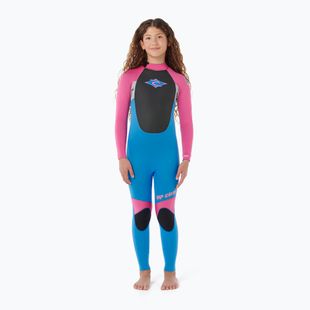 Children's wetsuit Rip Curl Omega 3/2mm Back Zip pink