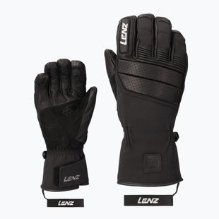 Men's ski gloves Lenz Think About black