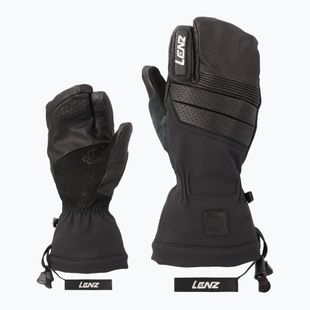 Men's ski gloves Lenz Think About Lobster black