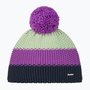 Children's winter hat Eisbar Star Pompon purple