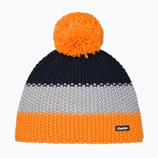 Children's winter hat Eisbar Star Pompon orange