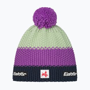 Children's winter hat Eisbar Stan Pompon SA purple