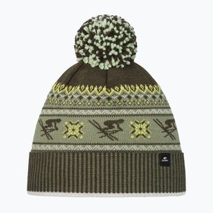 Winter hat Eisbar Retroski Pompon olive/khaki green