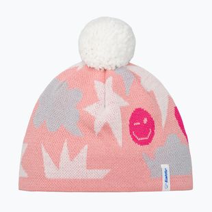 Children's winter hat Eisbar Talesia Pompon salmon