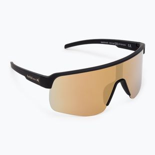 Red Bull Spect Dakota rubber black/smoke with gold mirror cycling glasses