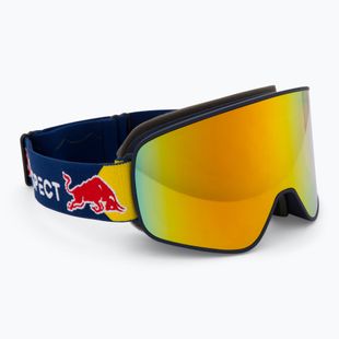 Red Bull SPECT Rush blue/red snow ski goggles - orange with red mirror