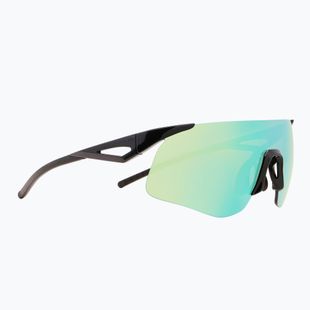 Red Bull SPECT Mark black/smoke with green blue mirror sunglasses