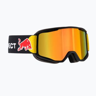 Red Bull SPECT Neon ski goggles black/orange with red mirror