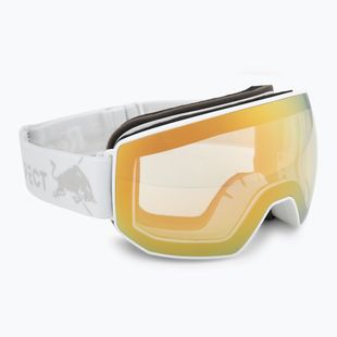 Ski goggles Red Bull Spect Fink Photo matt white/brown with gold chrom x