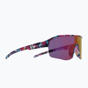 Sunglasses Red Bull SPECT Dundee matt blue-pink pattern/smoke pink-yellow mirror